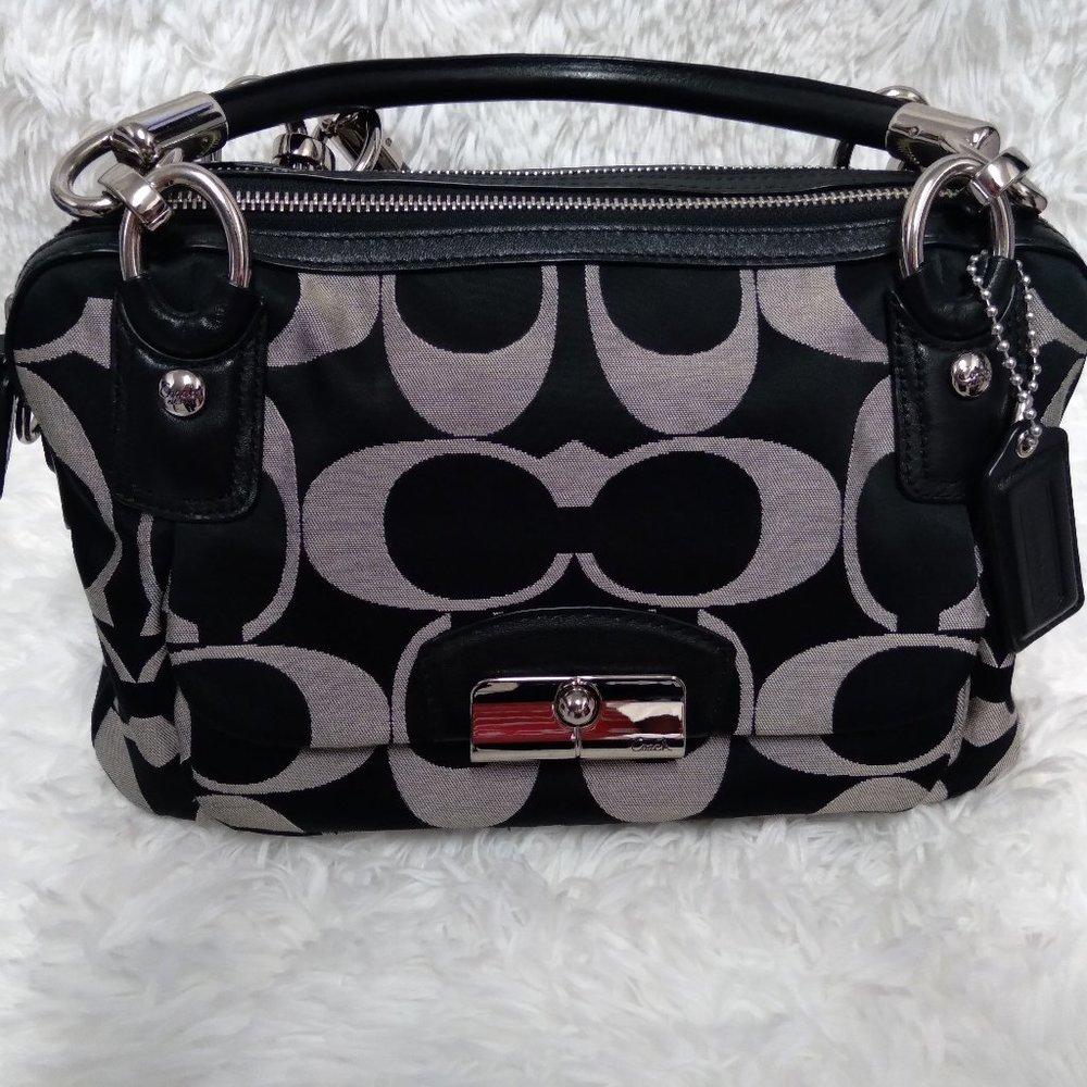 Coach Kristen Signature Double Zip Satchel